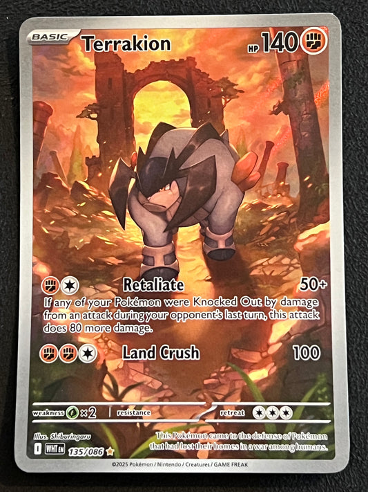 135/086 Terrakion - Pokémon White Flare Illustration Rare