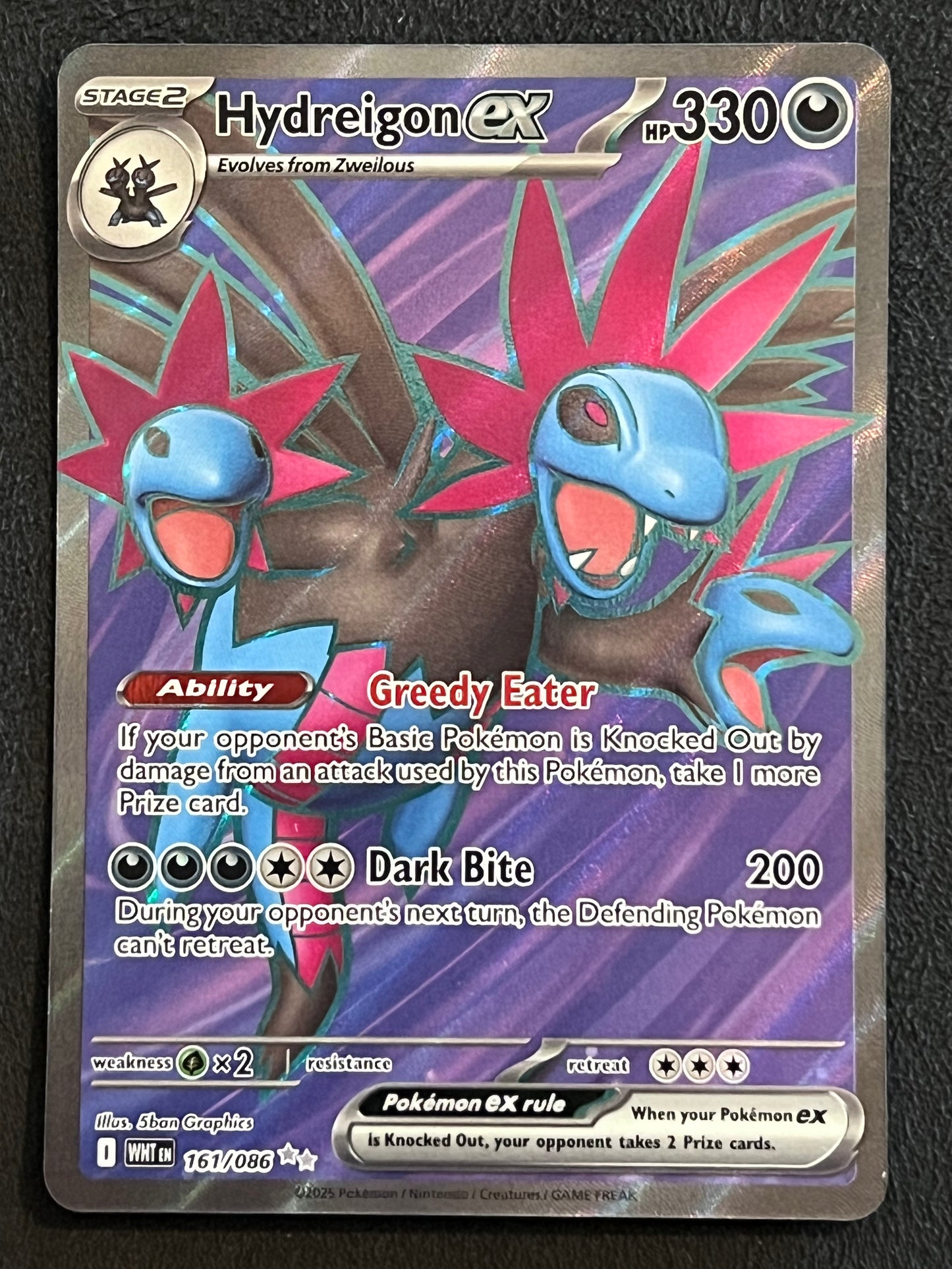 161/086 Hydreigon Ex - Pokémon White Flare Ultra Rare