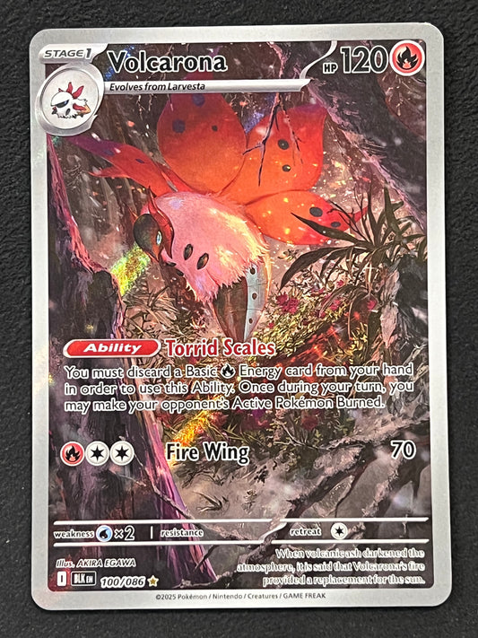 100/086 Volcarona - Pokémon Black Bolt Illustration Rare