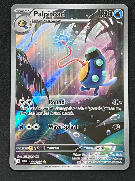 104/086 Palpitoad - Pokémon Black Bolt Illustration Rare