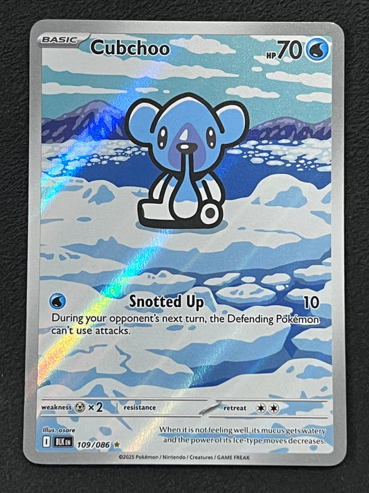 109/086 Cubchoo - Pokémon Black Bolt Illustration Rare