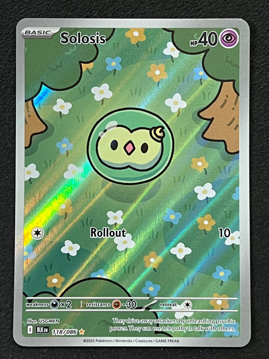 118/086 Solosis - Pokémon Black Bolt Illustration Rare