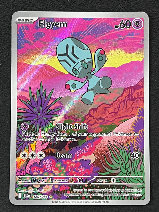 120/086 Elgyem - Pokémon Black Bolt Illustration Rare