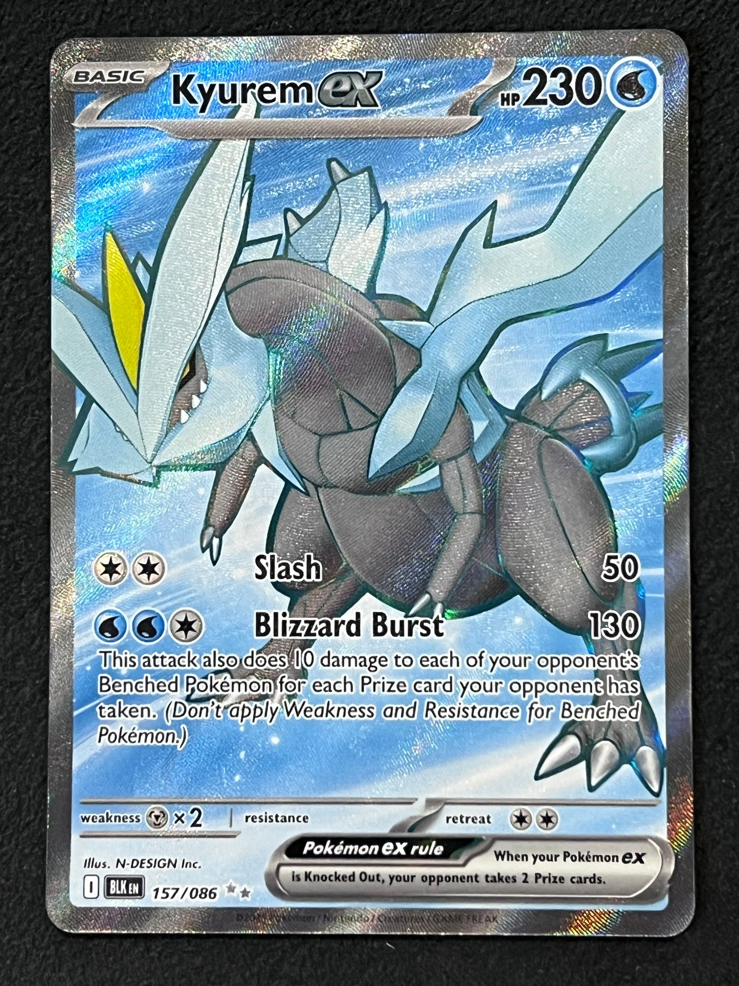 157/086 Kyurem Ex - Pokémon Black Bolt Ultra Rare