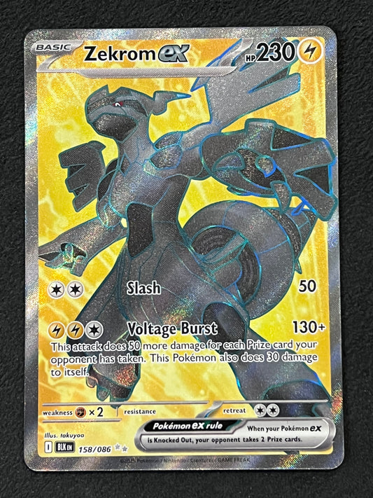 158/086 Zekrom Ex - Pokémon Black Bolt Ultra Rare