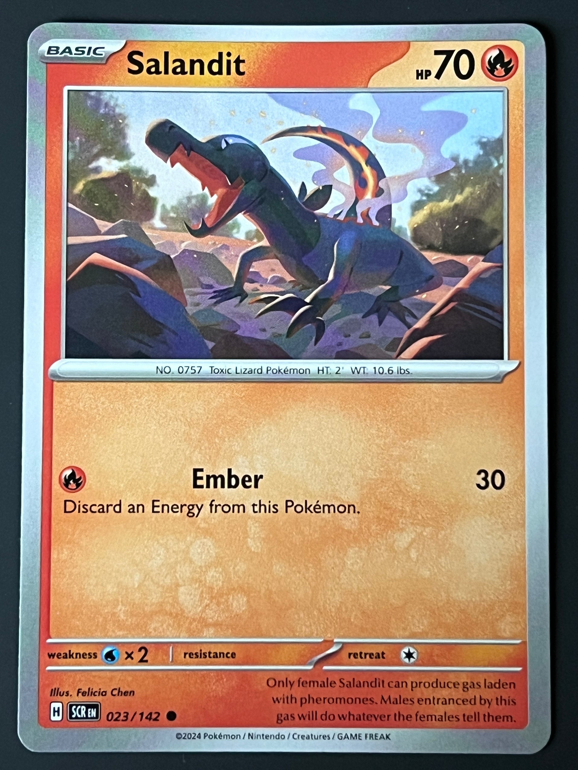 salandit pokemon card value 023/142 Salandit