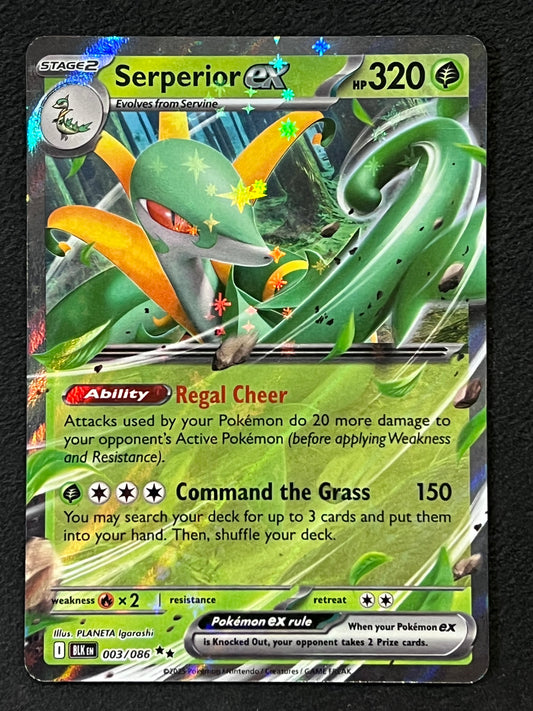003/086 Serperior Ex - Pokémon Black Bolt Double Rare