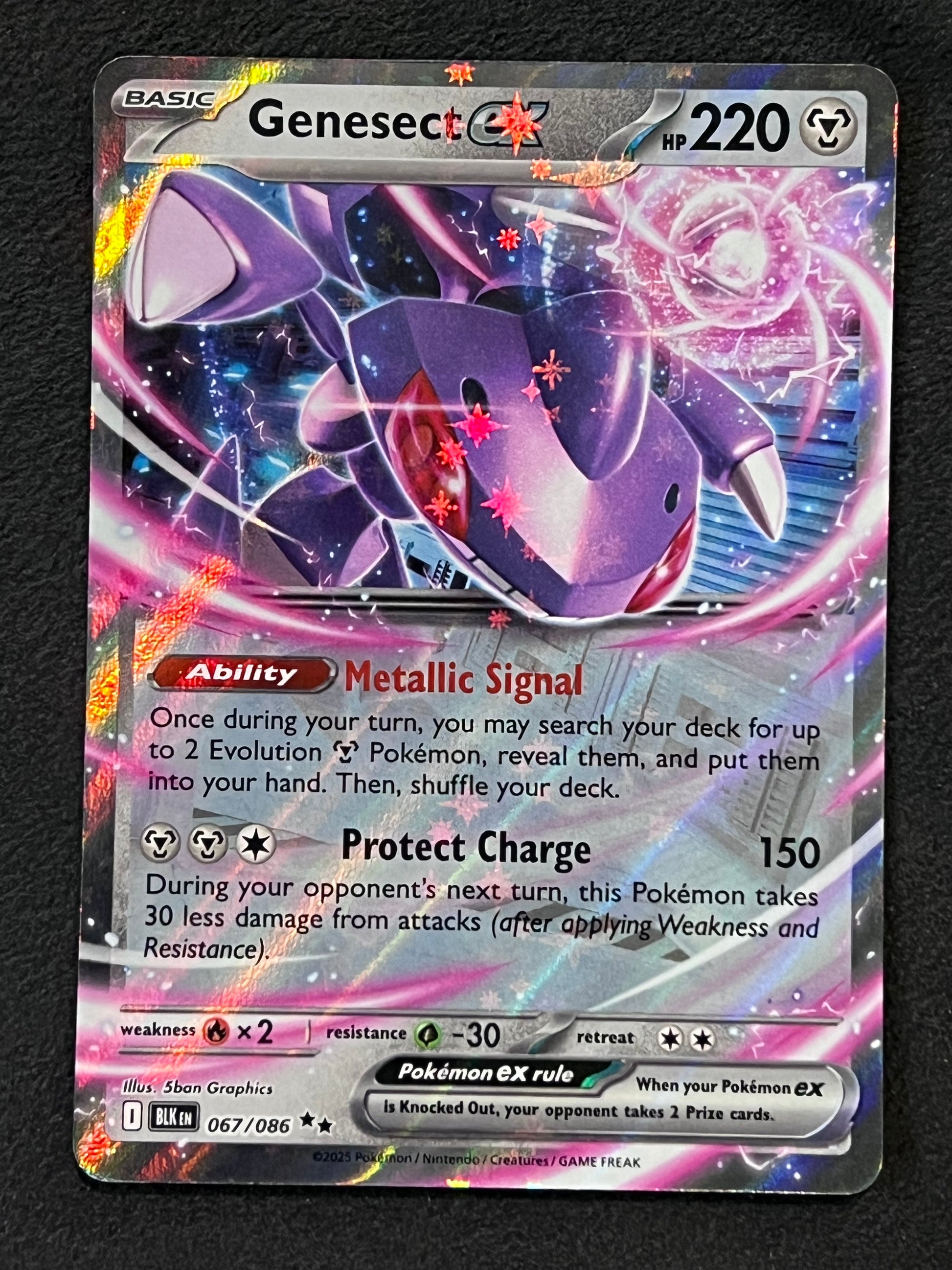 shining genesect pokemon card 067/086 Genesect Ex