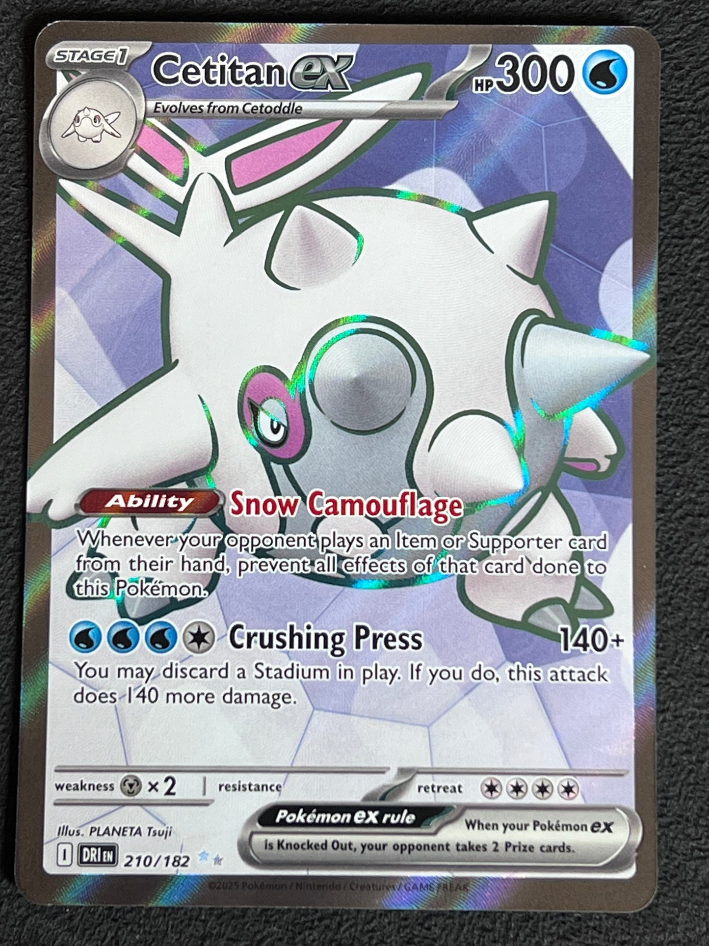 210/182 Cetitan Ex - Pokémon Destined Rivals Ultra Rare