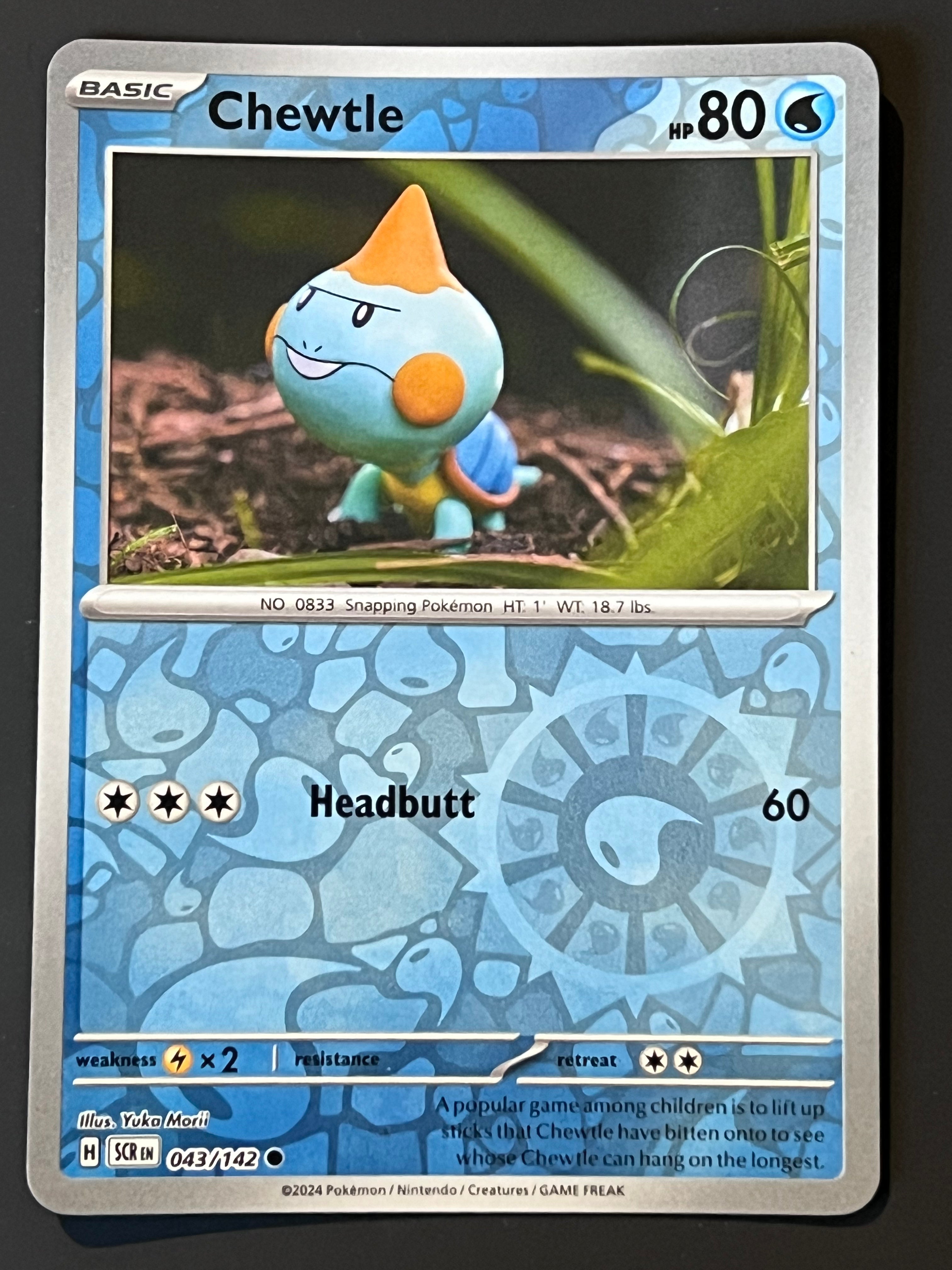 043/142 Chewtle - Pokémon Stellar Crown Common Reverse – Jarvvos