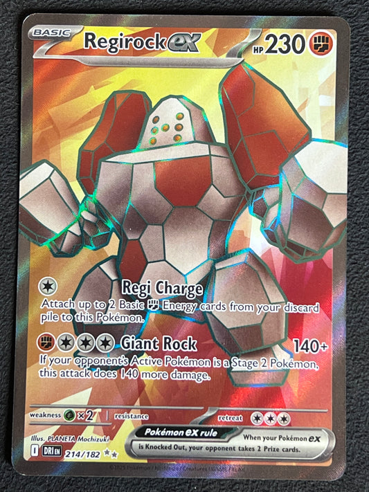 214/182 Regirock Ex - Pokémon Destined Rivals Ultra Rare