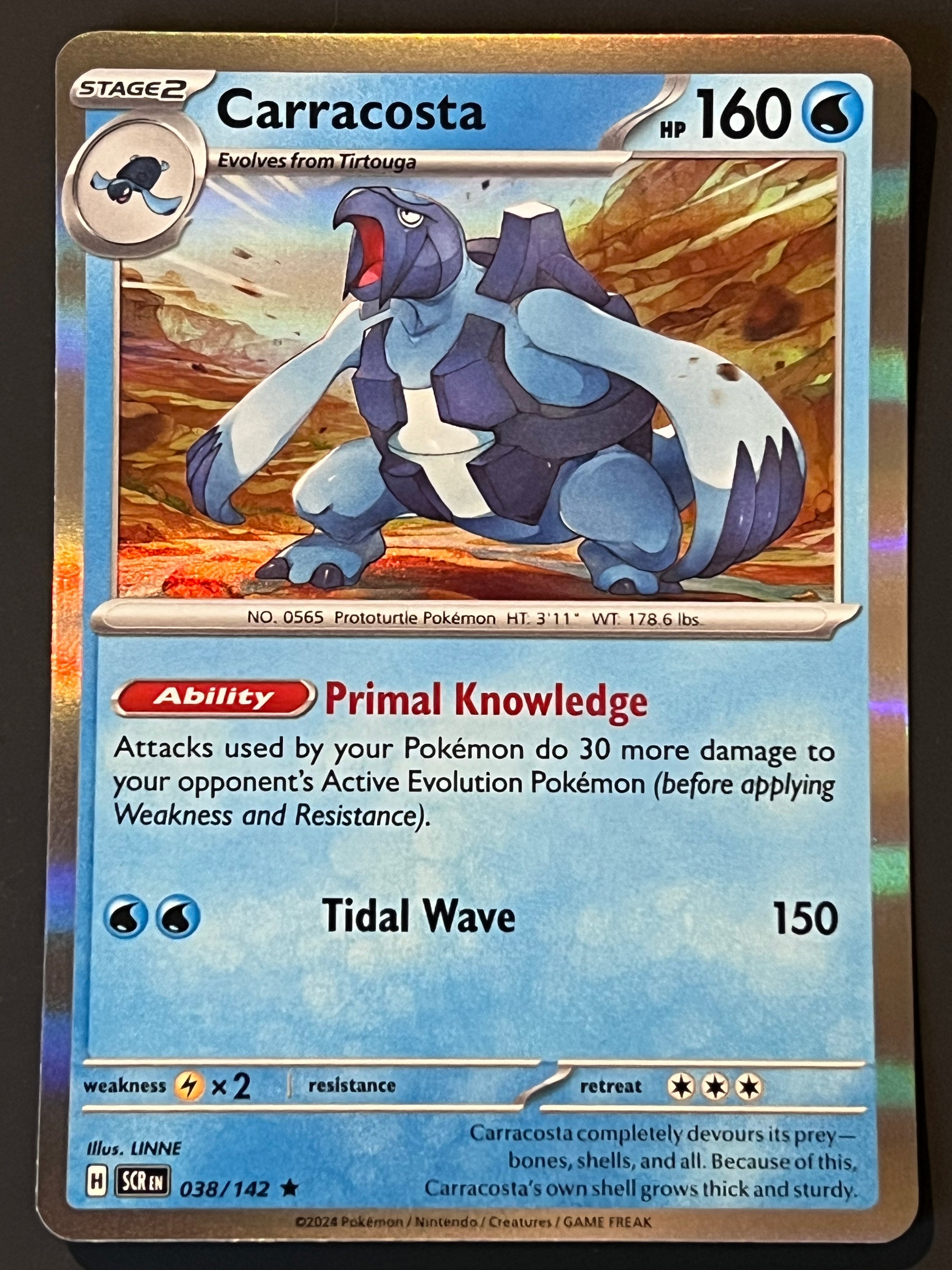 038/142 Carracosta - Pokmon Stellar Crown Rare Holo Jarvvos 038/142 Carracosta - Pokmon Stellar Crown Rare Holo Jarvvos