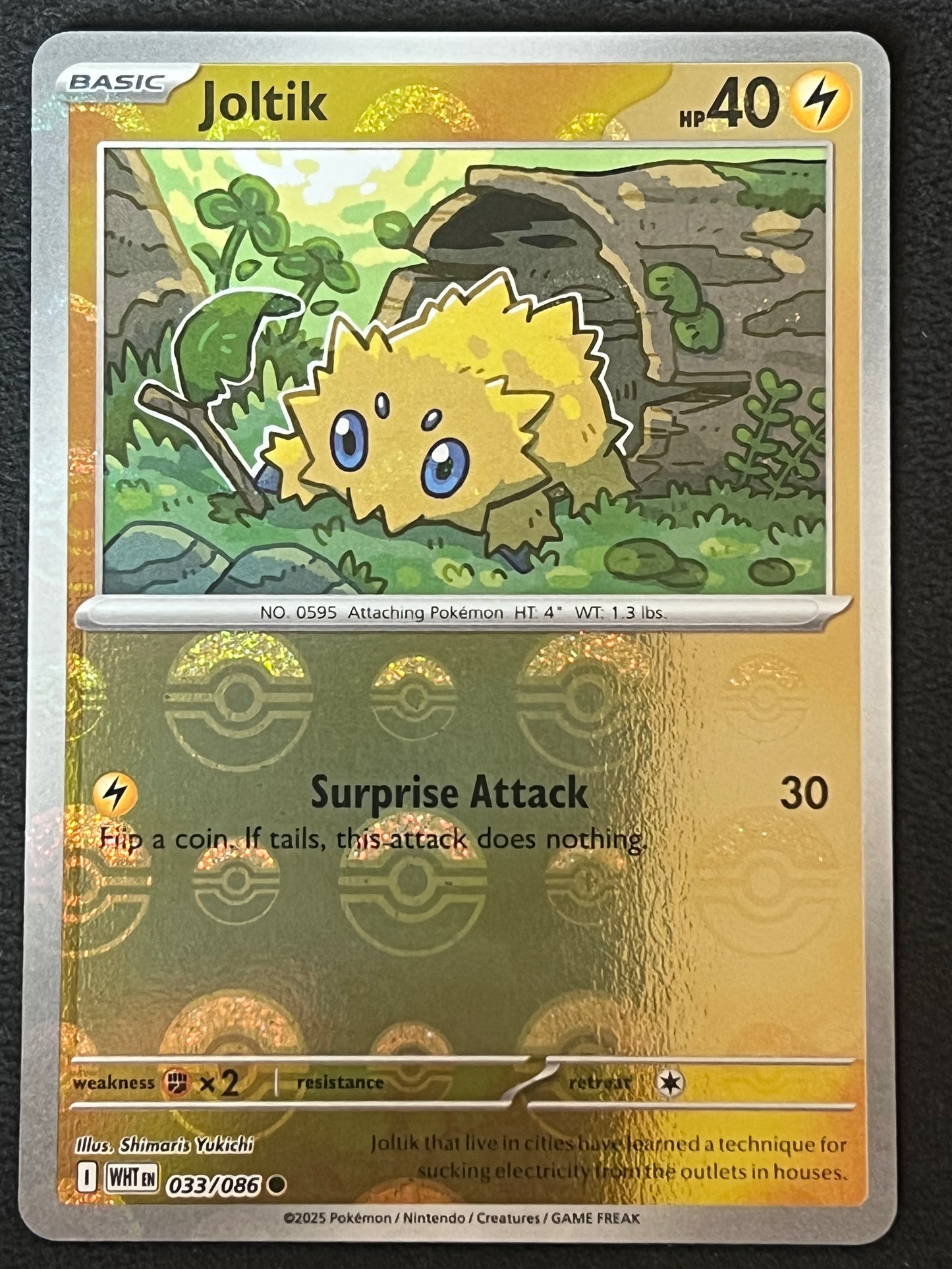 033/086 Joltik - Pokémon White Flare Common Reverse POKEBALL