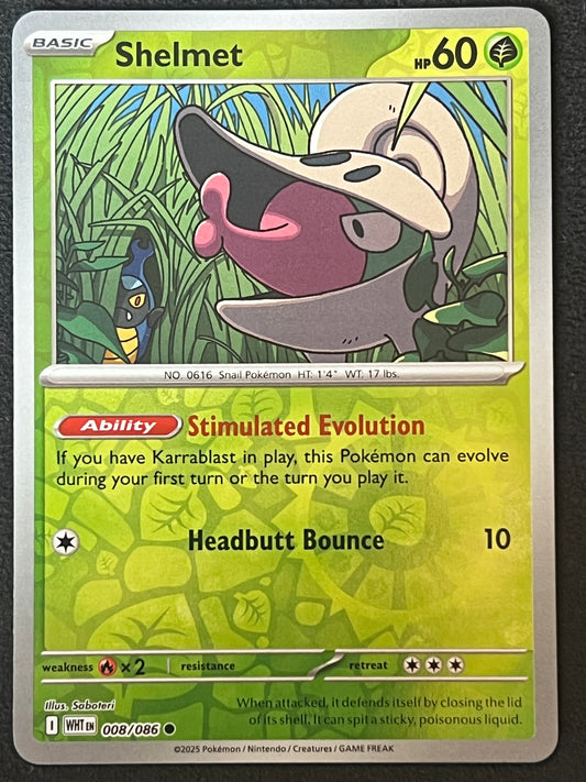 008/086 Shelmet - Pokémon White Flare Common Reverse