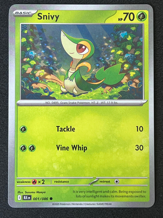 001/086 Snivy - Pokémon Black Bolt Common