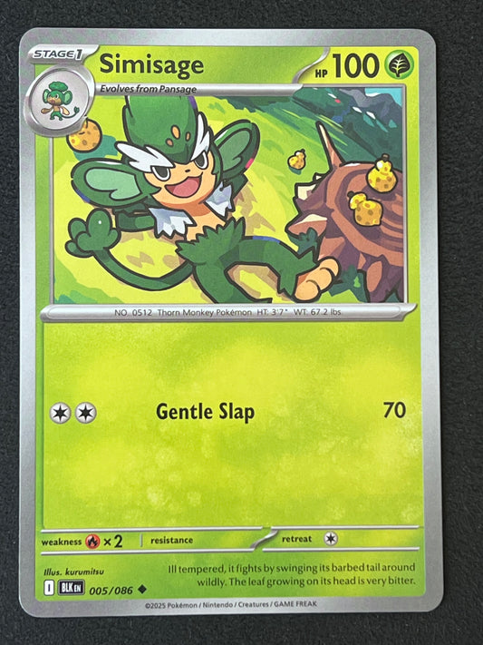 005/086 Simisage - Pokémon Black Bolt Uncommon