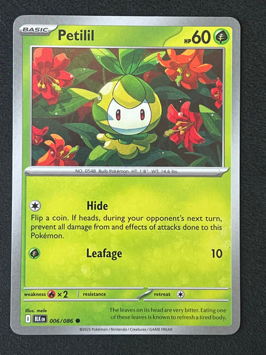 006/086 Petilil - Pokémon Black Bolt Common