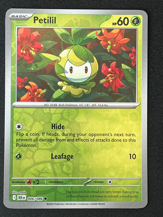 006/086 Petilil - Pokémon Black Bolt Common Reverse