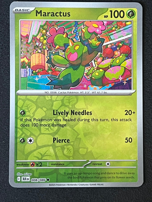 008/086 Maractus - Pokémon Black Bolt Common Reverse