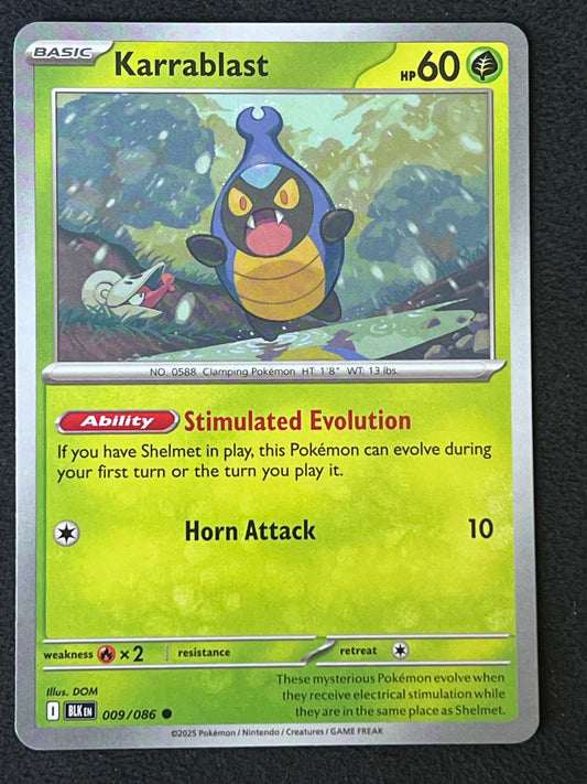 009/086 Karrablast - Pokémon Black Bolt Common