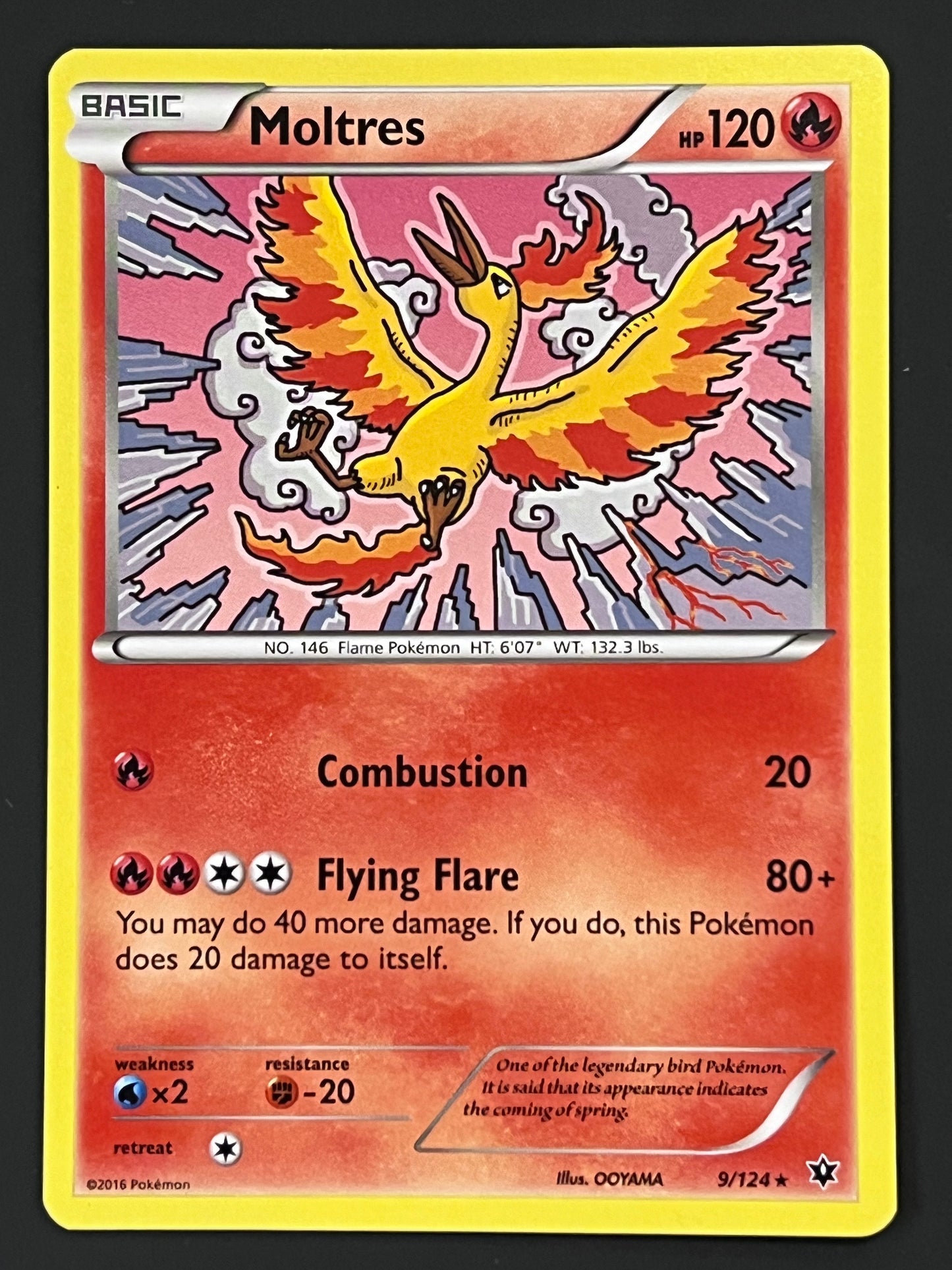 009/124 Moltres - Pokémon Fates Collide Rare