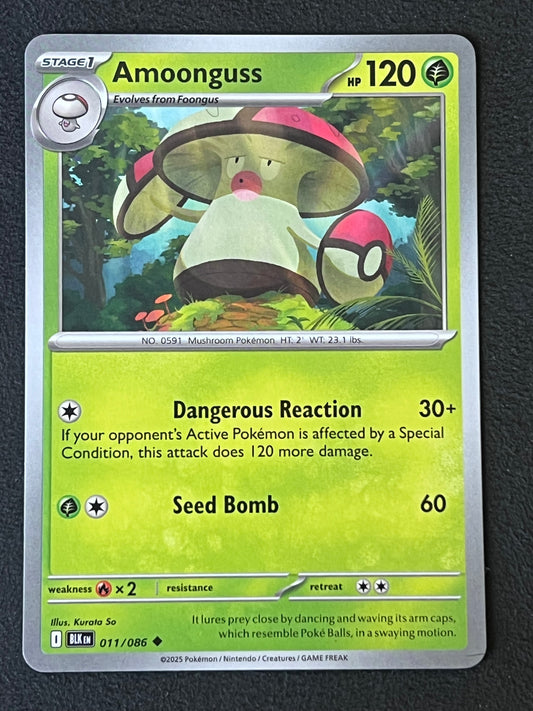 011/086 Amoonguss - Pokémon Black Bolt Uncommon