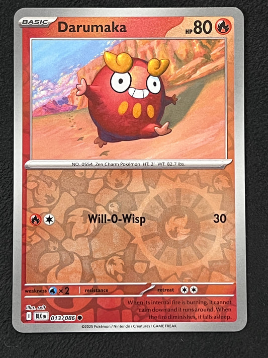 013/086 Darumaka - Pokémon Black Bolt Common Reverse