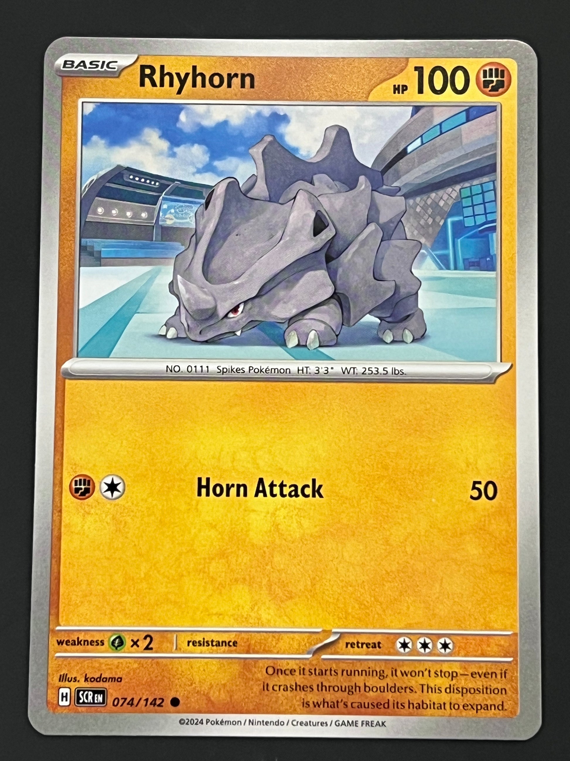 pokemon card rhyhorn 074/142 Rhyhorn