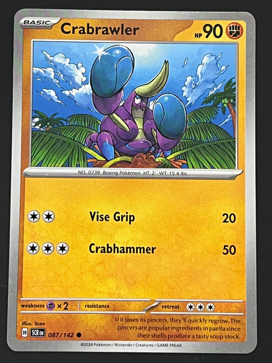 087/142 Crabrawler - Pokémon Stellar Crown Common