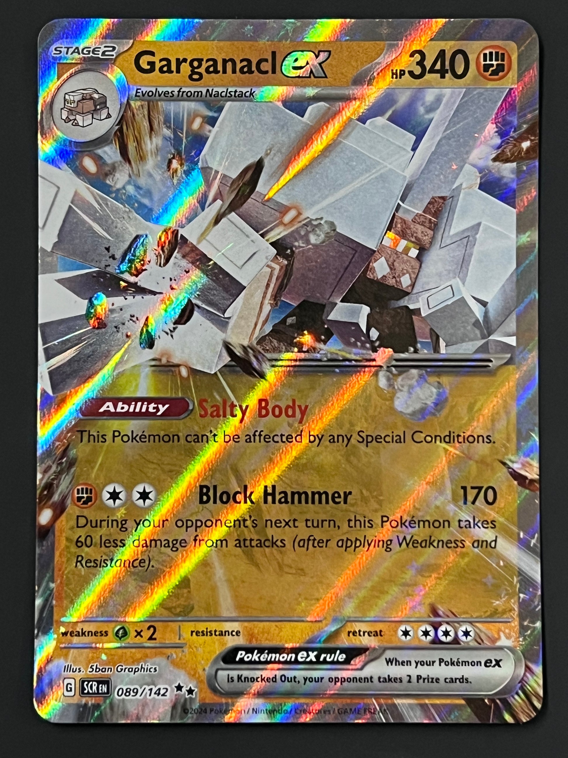 089/142 Garganacl Ex - Pokmon Stellar Crown Double Rare Jarvvos 089/142 Garganacl Ex - Pokmon Stellar Crown Double Rare Jarvvos