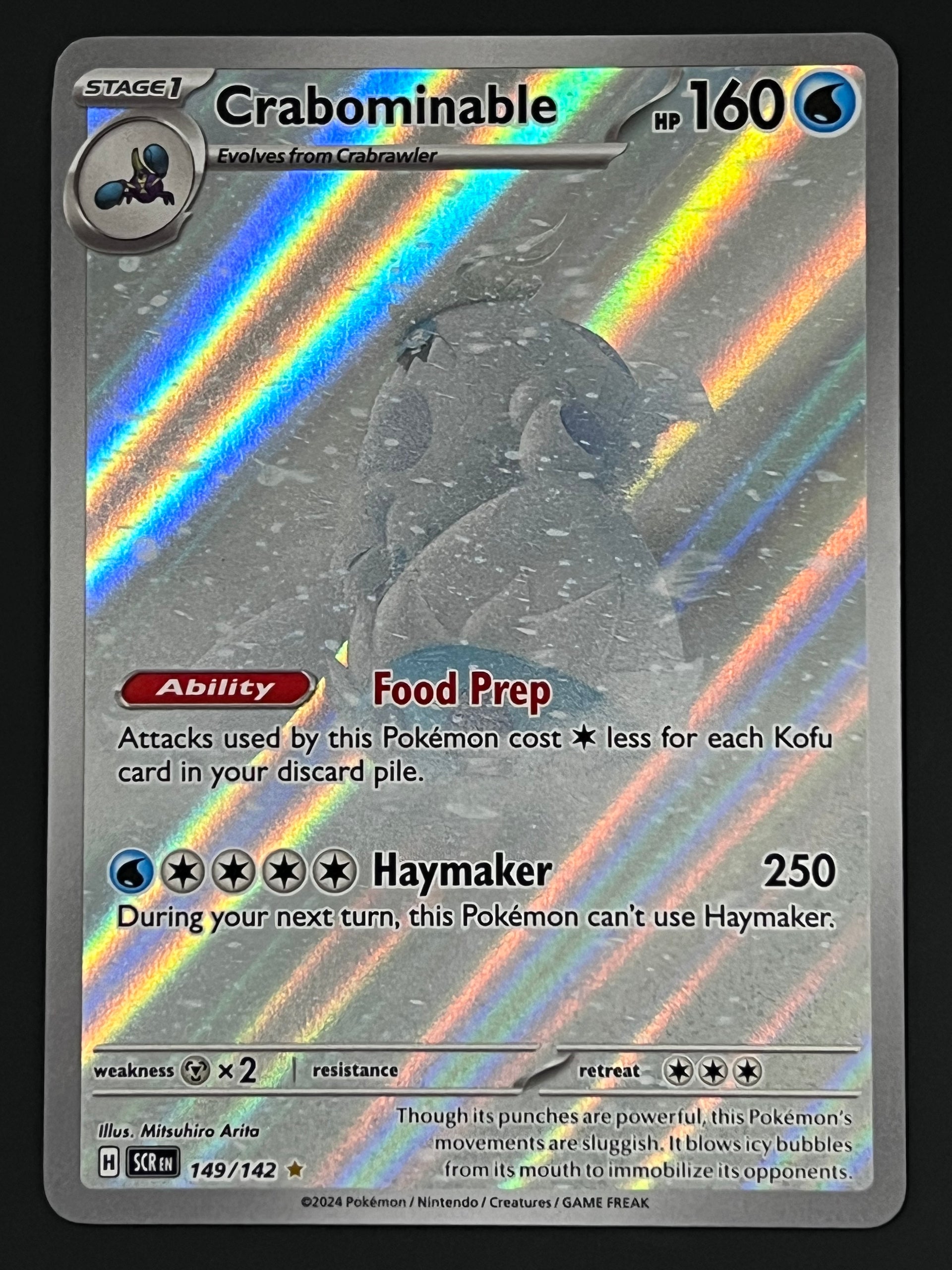 pokemon card crabominable Crabominable 149/142 Holiday Calendar Promo 2024 – The Zenith Box main image 0