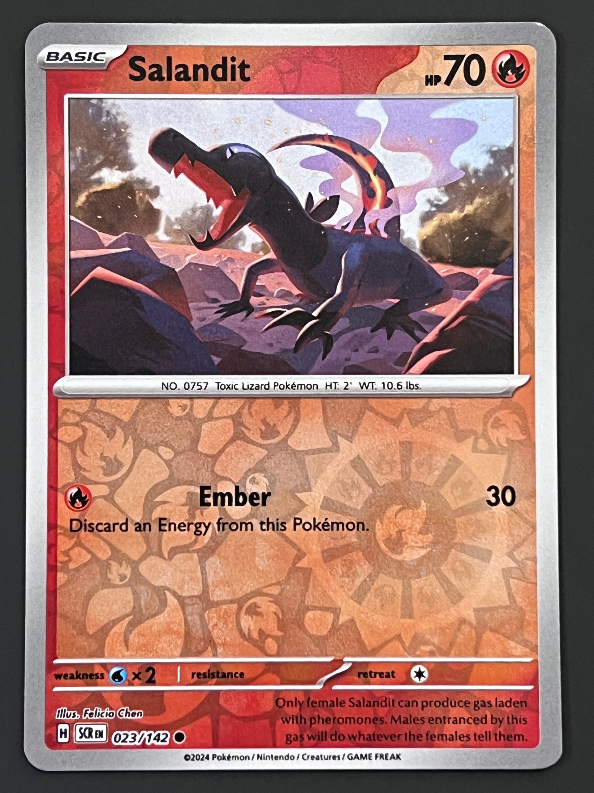 023/142 Salandit - Pokmon Stellar Crown Common Reverse Jarvvos 023/142 Salandit - Pokmon Stellar Crown Common Reverse Jarvvos