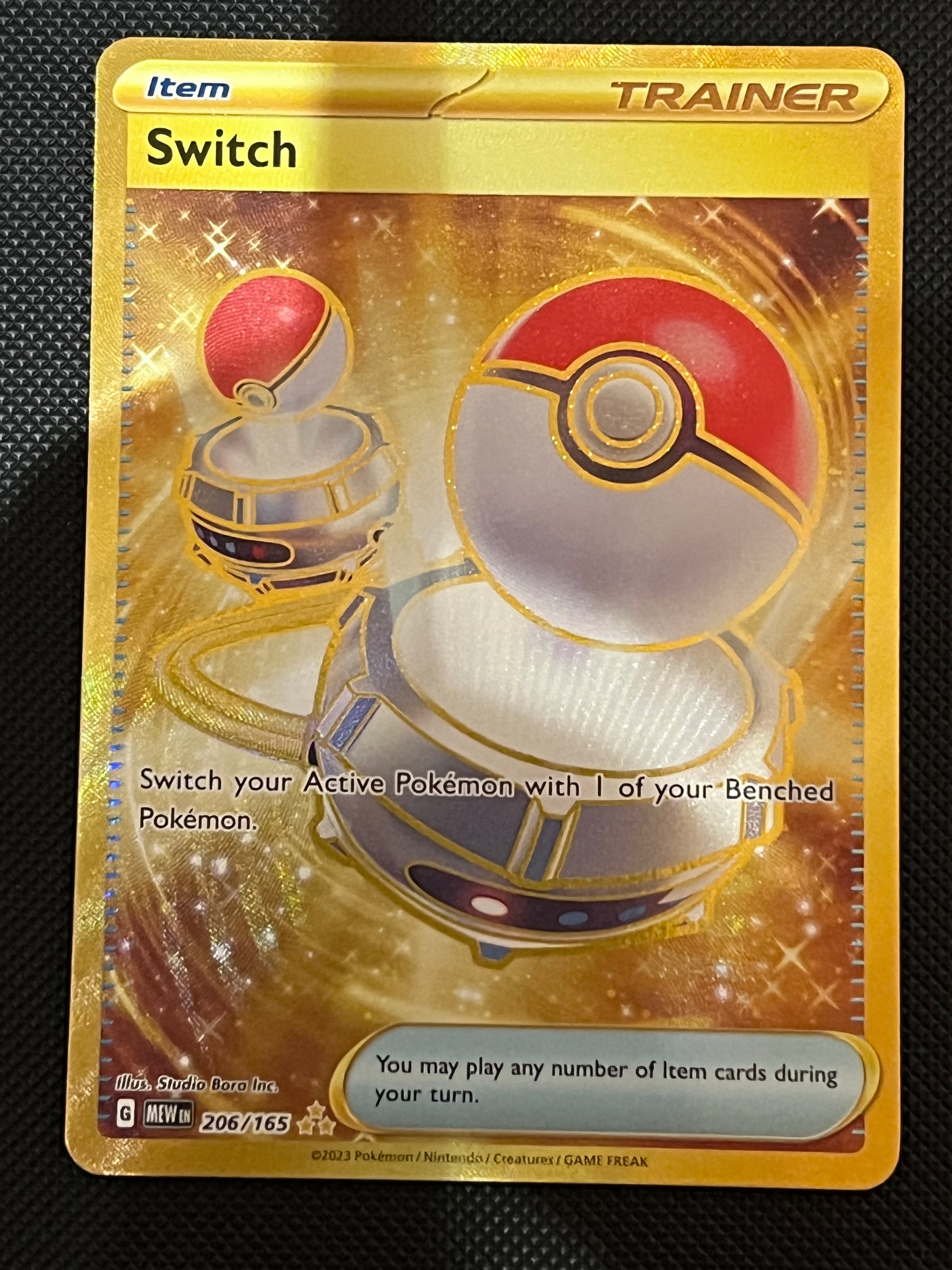 pokemon card switch secret rare 206/165 Switch