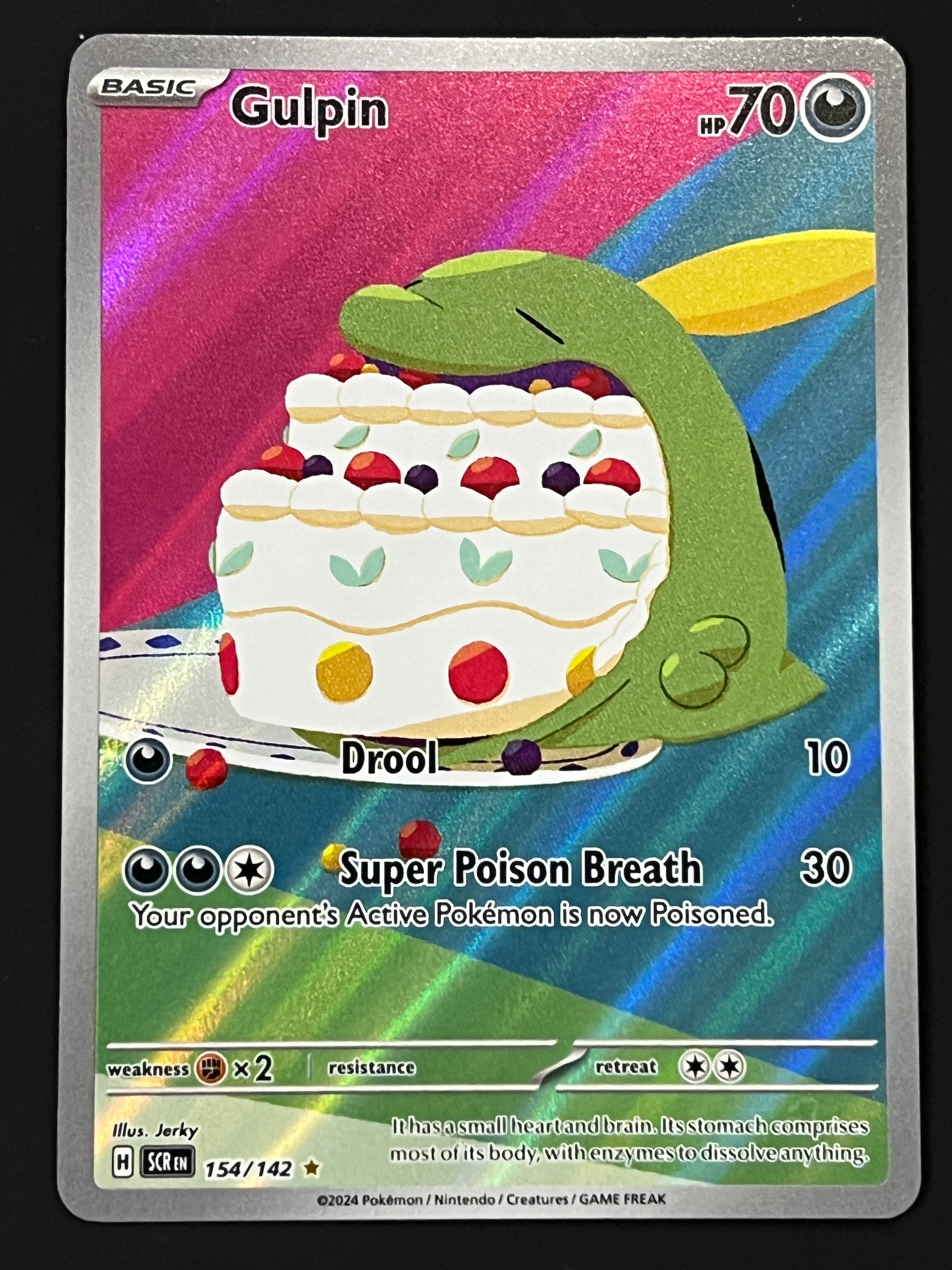 gulpin pokemon card full art 154/142 Gulpin