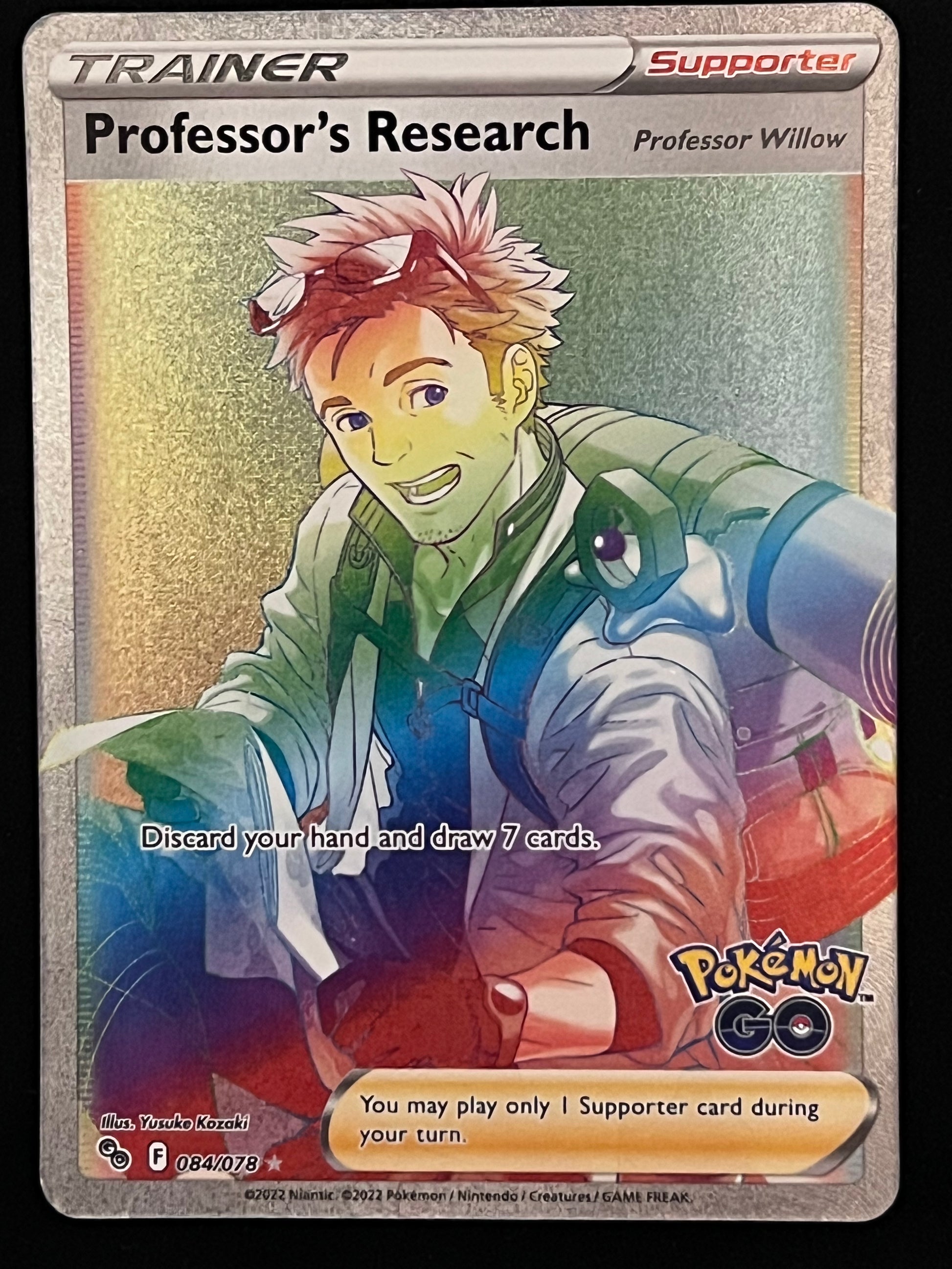 Professors Research - 084/078 Pokmon Go Ultra Rainbow Rare Holo Train Jarvvos Professors Research - 084/078 Pokmon Go Ultra Rainbow Rare Holo Train Jarvvos