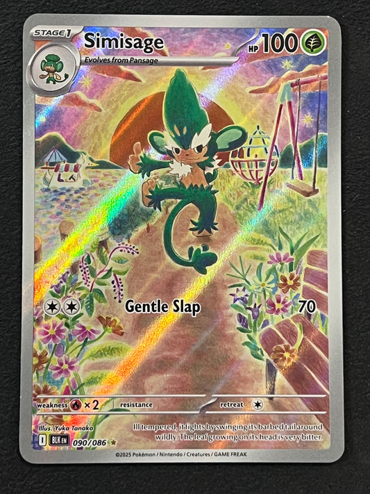 090/086 Simisage - Pokémon Black Bolt Illustration Rare