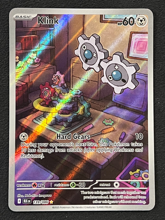 139/086 Klink - Pokémon Black Bolt Illustration Rare