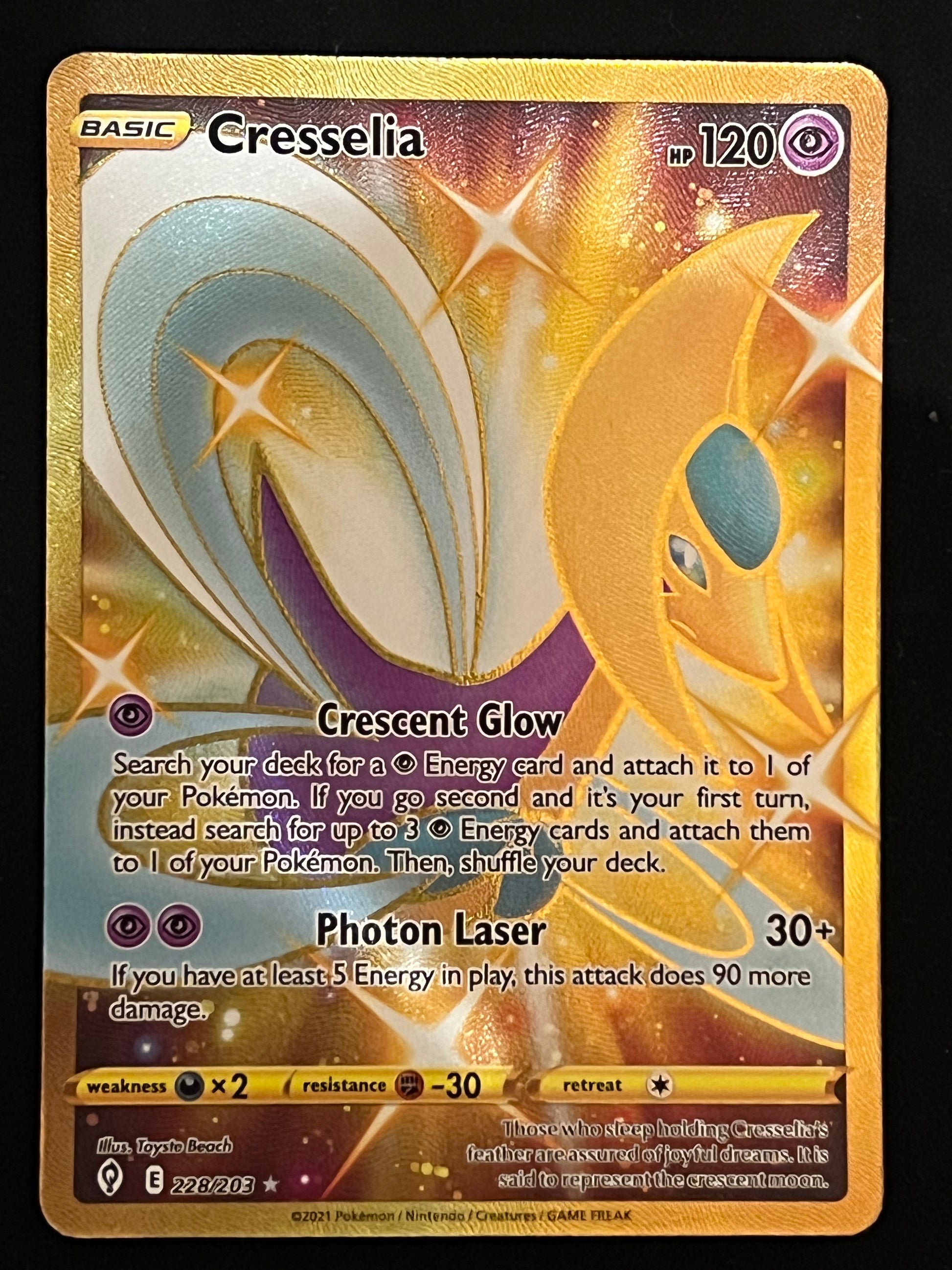 228/203 Cresselia - Evolving Skies Gold Secret Rare Jarvvos 228/203 Cresselia - Evolving Skies Gold Secret Rare Jarvvos