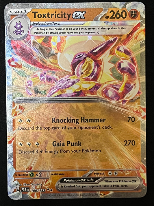 100/182 Toxtrictiy Ex - Pokémon Paradox Rift Double Rare