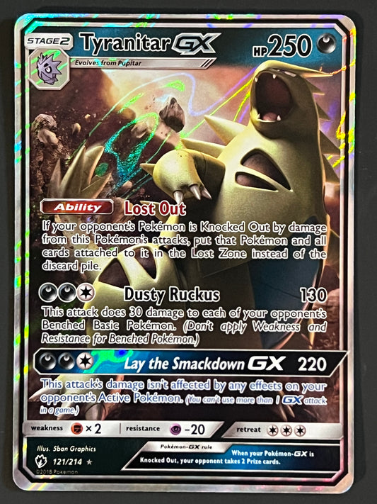 121/214 Tyranitar Gx - Pokémon Lost Thunder Ultra Rare