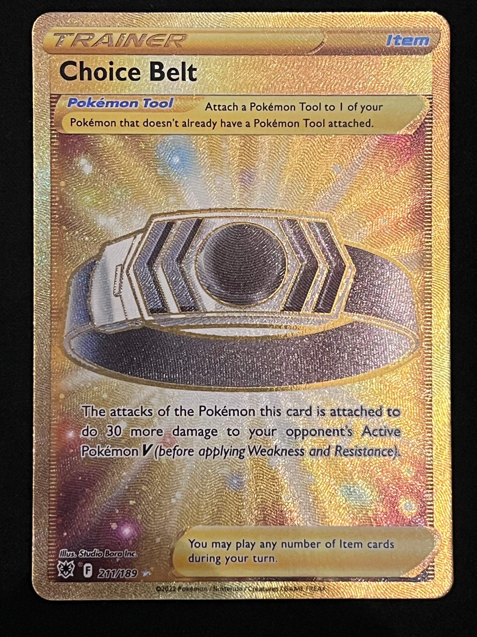 Choice Belt - 211/189 Astral Radiance Rare Secret Gold Holo Jarvvos Choice Belt - 211/189 Astral Radiance Rare Secret Gold Holo Jarvvos