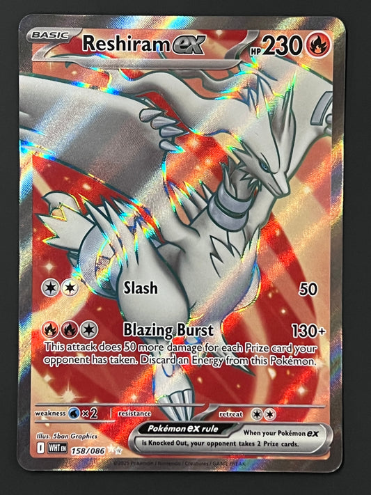 158/086 Reshiram Ex - Pokémon White Flare Ultra Rare