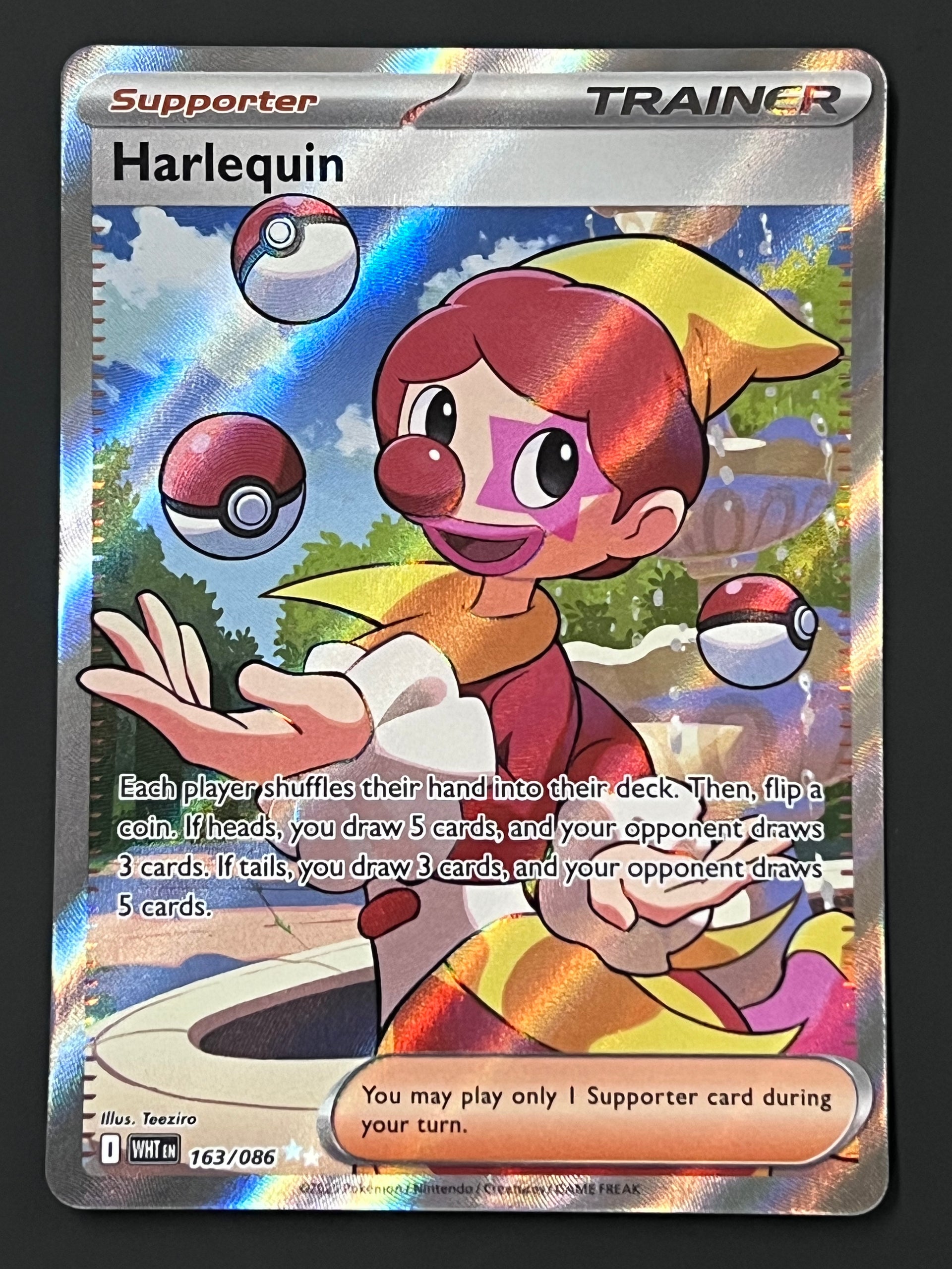 086 163 pokemon card 163/086 Harlequin