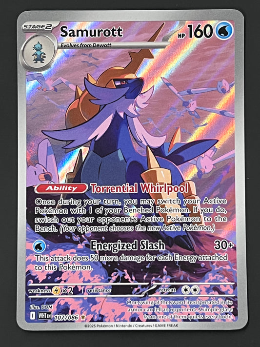 107/086 Samurott - Pokémon White Flare Illustration Rare