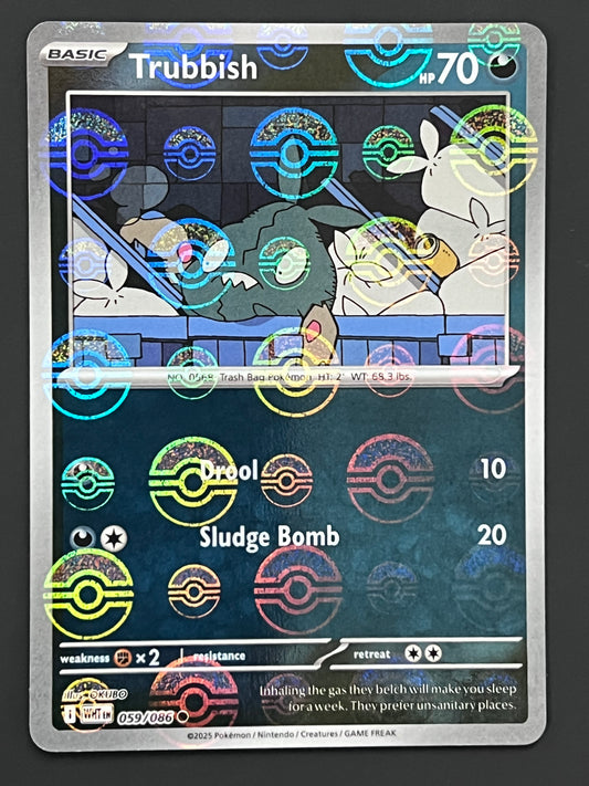 059/086 Trubbish - Pokémon White Flare Common Reverse POKEBALL