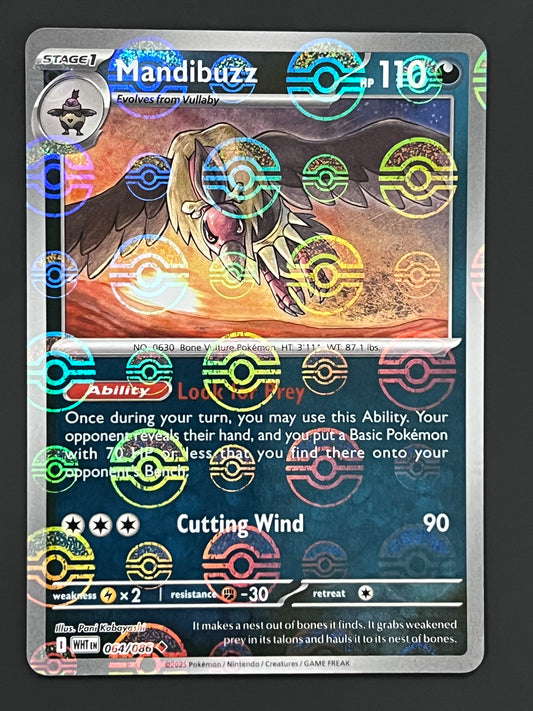 064/086 Mandibuzz - Pokémon White Flare Uncommon Reverse POKEBALL