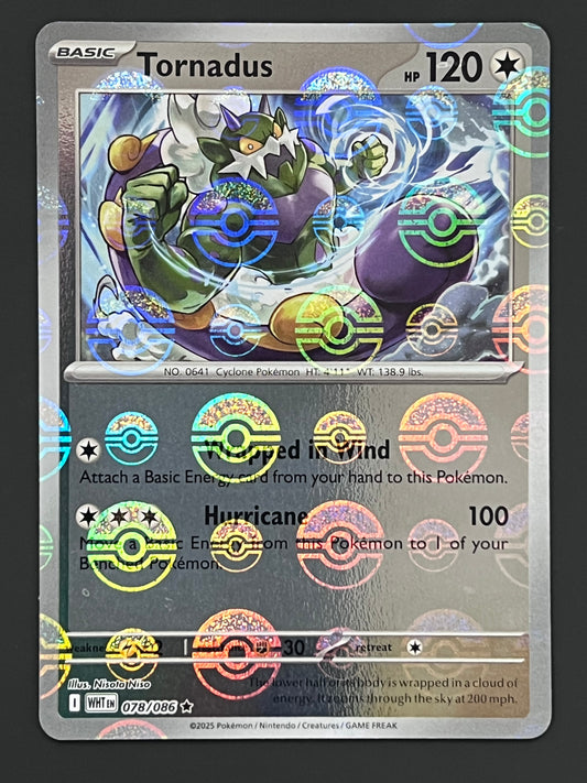 078/086 Tornadus - Pokémon White Flare Rare Reverse POKEBALL