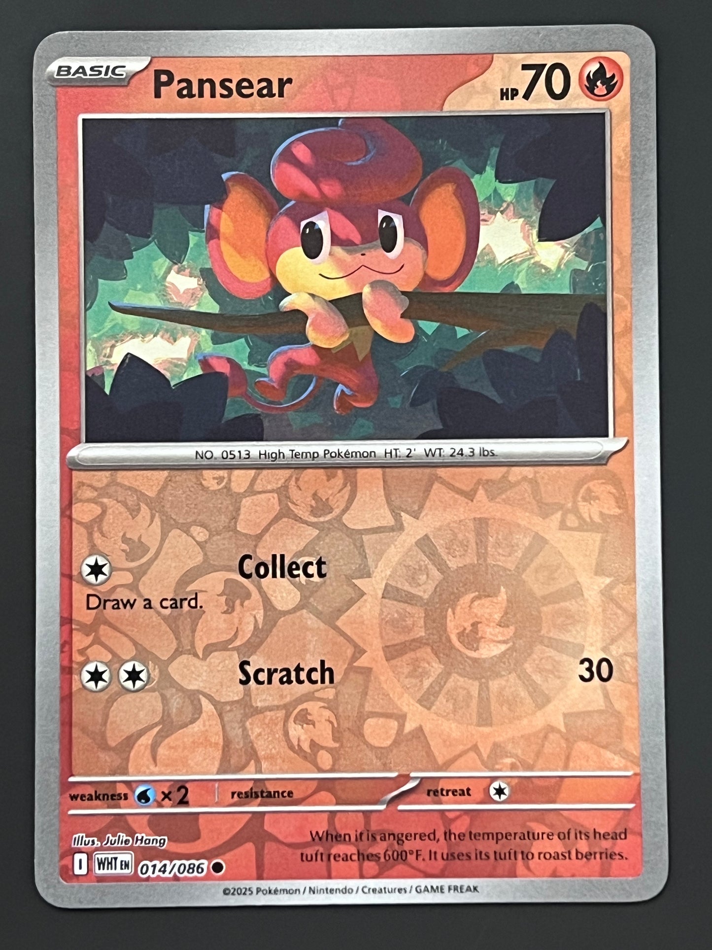 014/086 Pansear - Pokémon White Flare Common Reverse