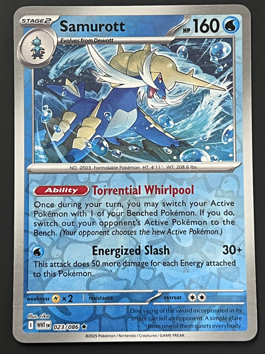 023/086 Samurott - Pokémon White Flare Rare Reverse