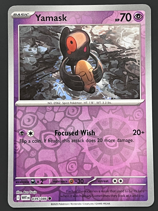 039/086 Yamask - Pokémon White Flare Common Reverse